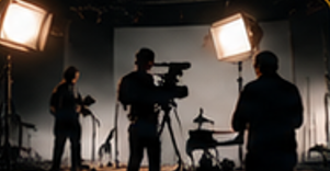 Equipamentos profissionais de captação usados em produção audiovisual